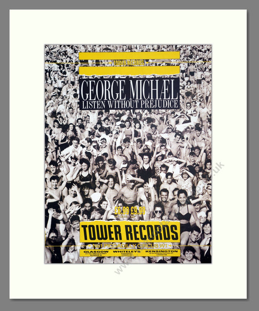 George Michael - Listen Without Prejudice. Vintage Advert 1990 (ref AD302170)