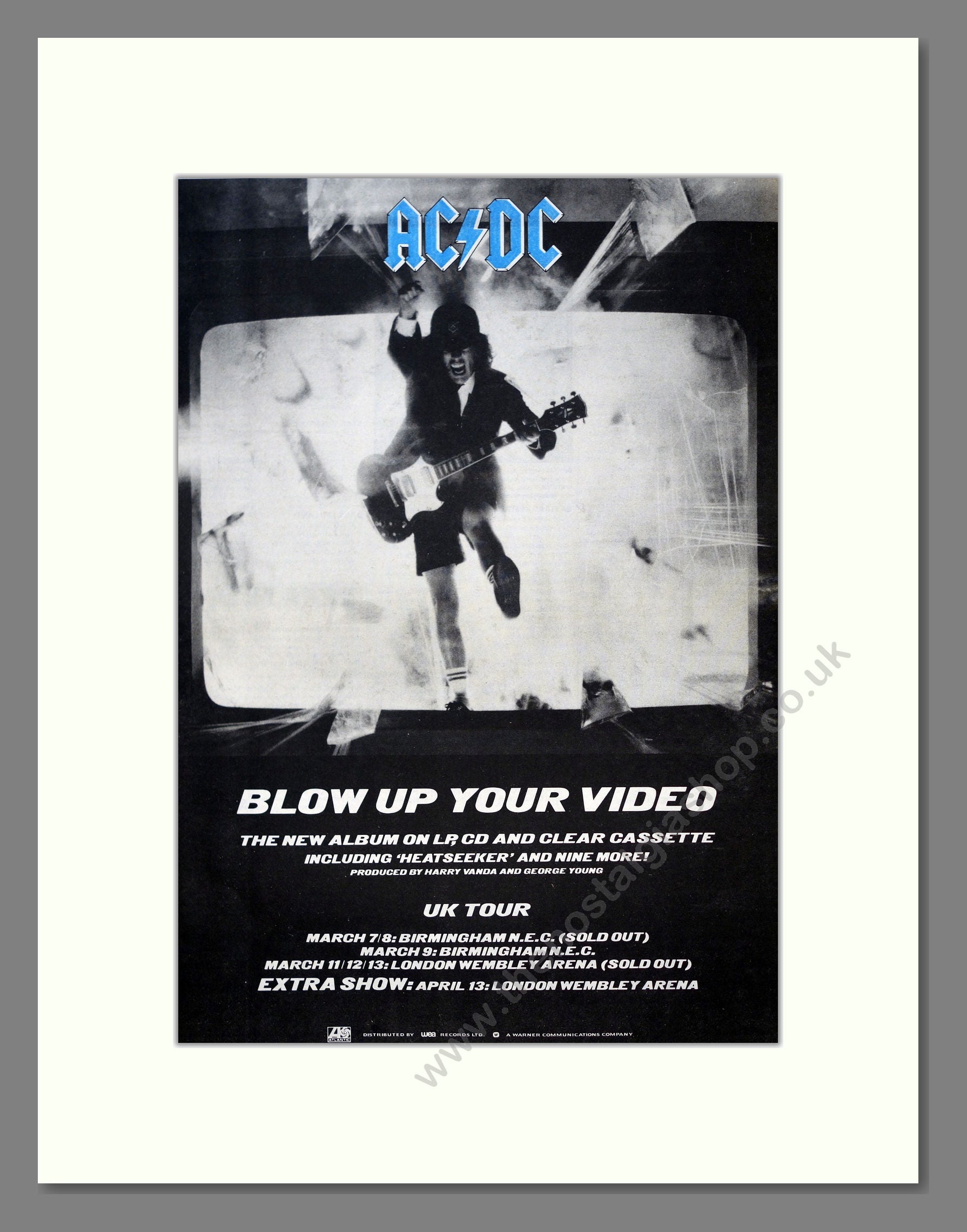 AC DC - Blow Up Your Video. Vintage Advert 1988 (ref AD18491) – The ...