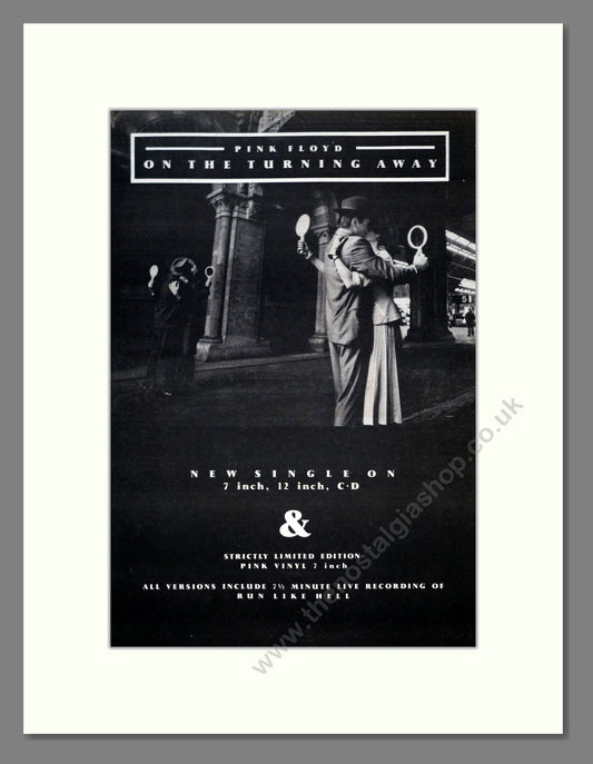 Pink Floyd - On The Turning Away. Vintage Advert 1987 (ref AD18563)