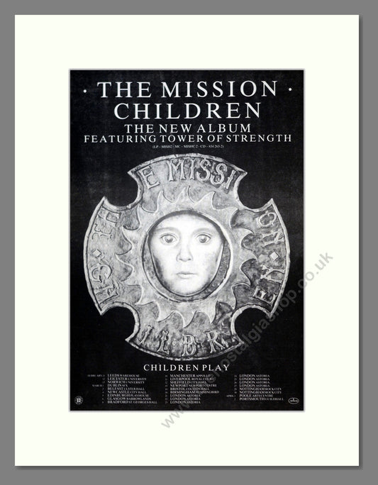 Mission (The) - Children. Vintage Advert 1988 (ref AD18579)