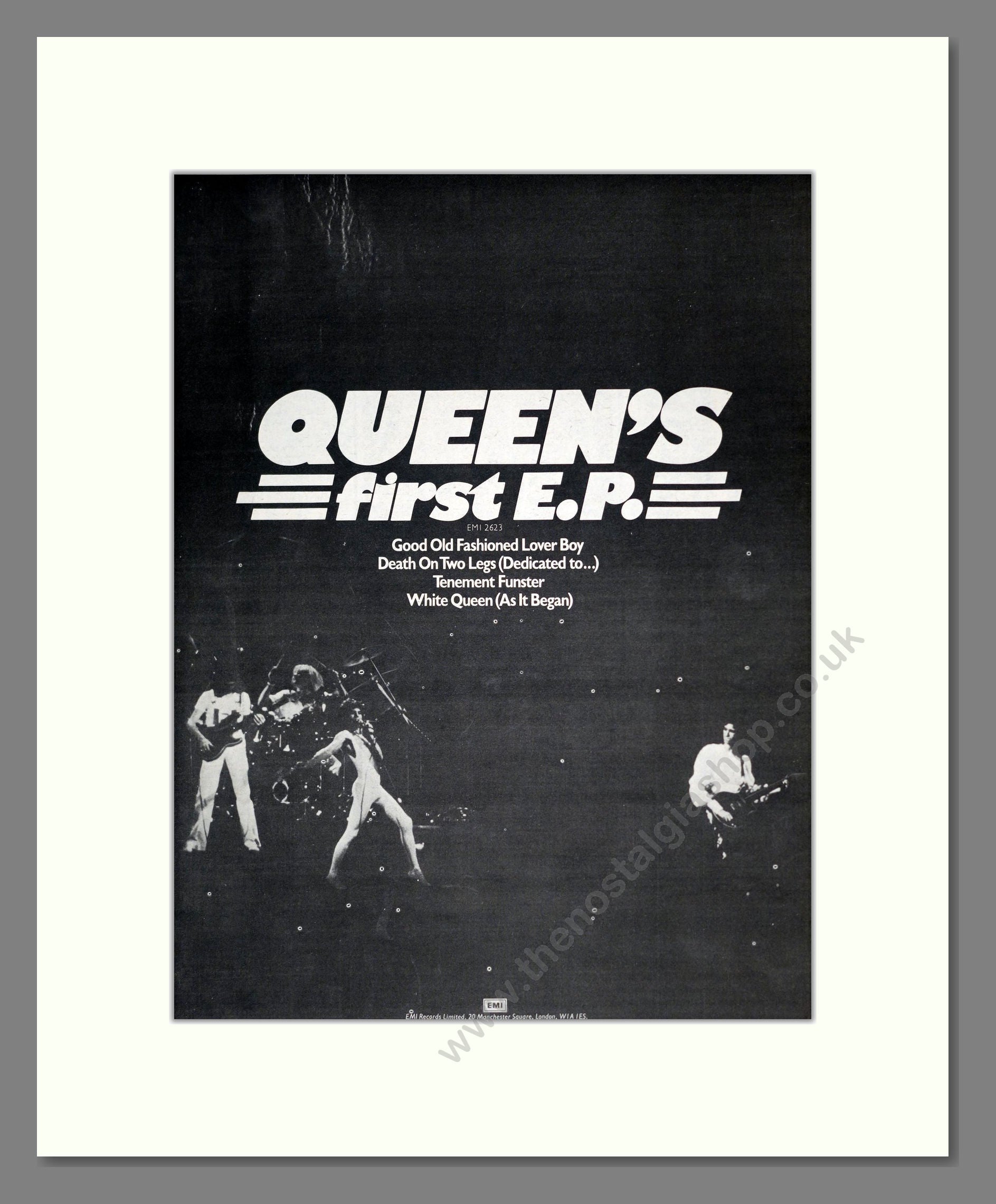 Queen - First EP. Vintage Advert 1977 (ref AD18586)