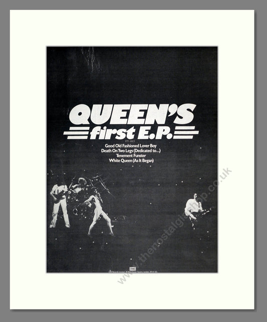 Queen - First EP. Vintage Advert 1977 (ref AD18586)