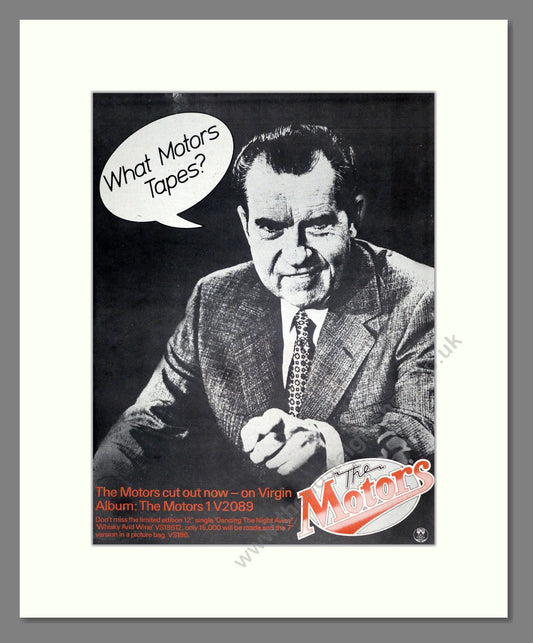 Motors (The) - The Motors 1 V2089. Vintage Advert 1977 (ref AD18597)
