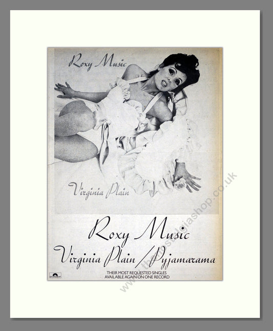 Roxy Music - Virginia Plain. Vintage Advert 1977 (ref AD18656)