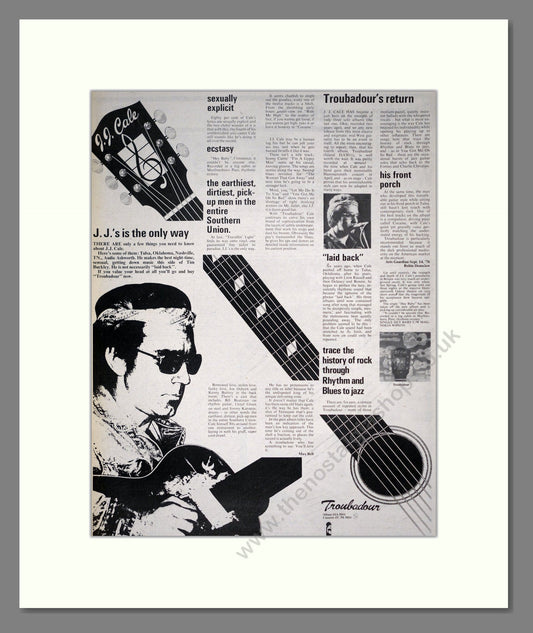 JJ Cale - Troubadour. Vintage Advert 1976 (ref AD18713)