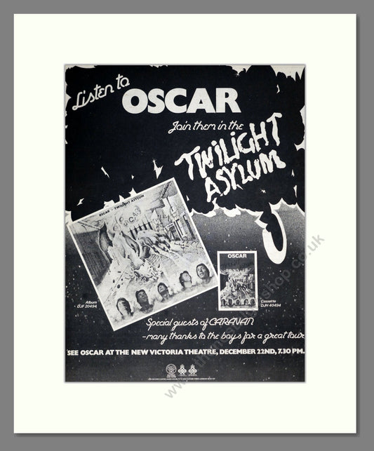 Oscar - Twilight Asylum. Vintage Advert 1976 (ref AD18731)