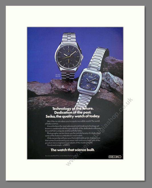 Seiko - Seiko Science. Vintage Advert 1974 (ref AD62212)