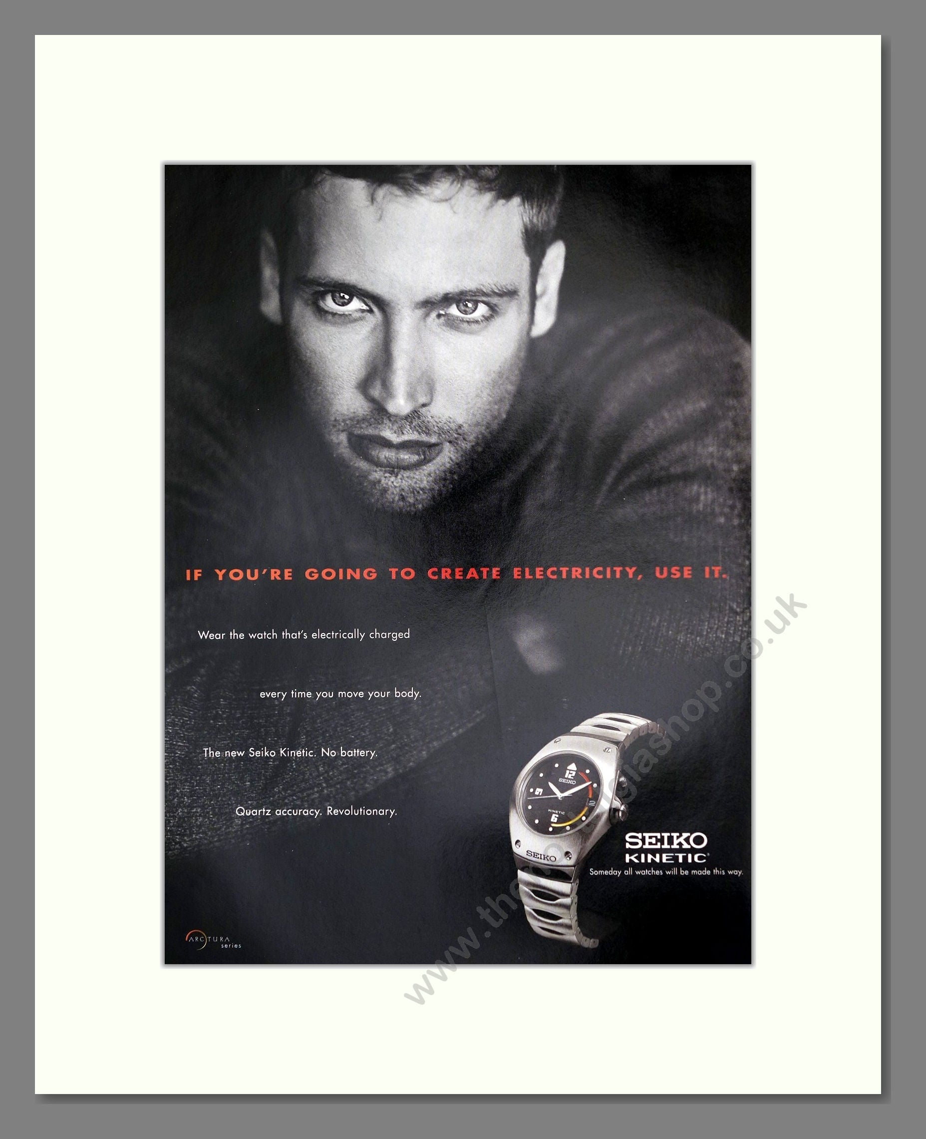 Seiko - Kinetic. Vintage Advert 1998 (ref AD62219)