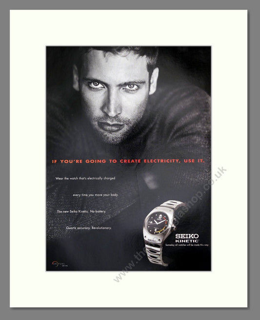 Seiko - Kinetic. Vintage Advert 1998 (ref AD62219)