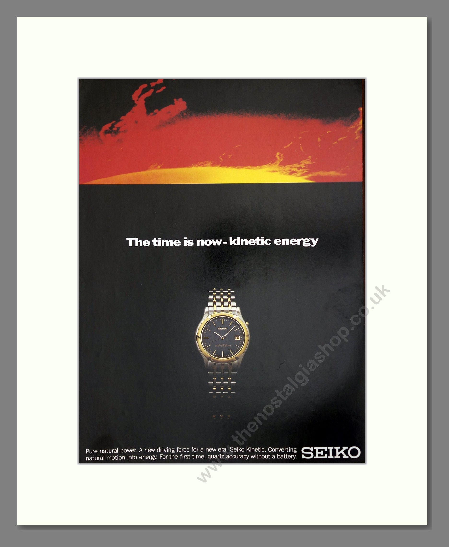 Seiko - Kinetic. Vintage Advert 1994 (ref AD62222)
