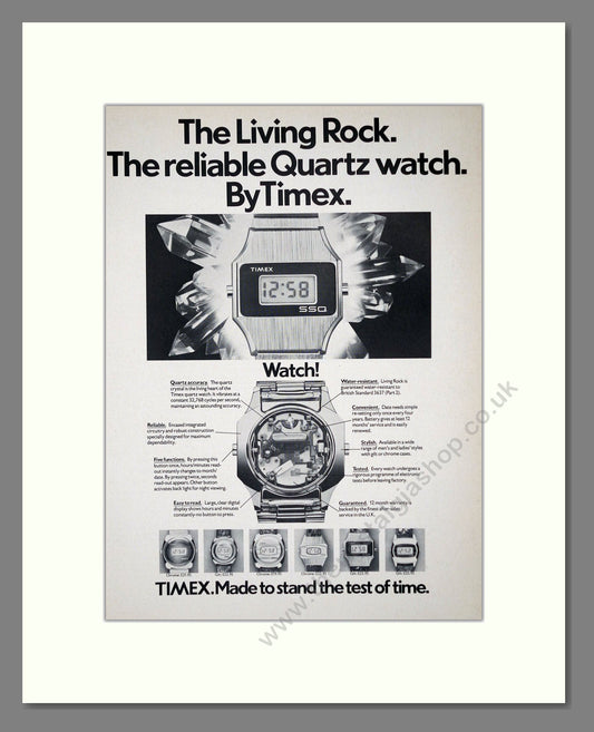 Timex - Quartz. Vintage Advert 1977 (ref AD62316)