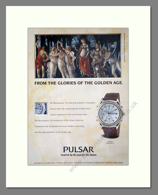 Pulsar - PSZ054 Chronograph. Vintage Advert 1993 (ref AD62396)