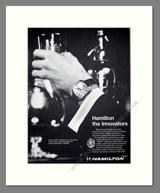 Hamilton - Intra-matic. Vintage Advert 1971 (ref AD62404)