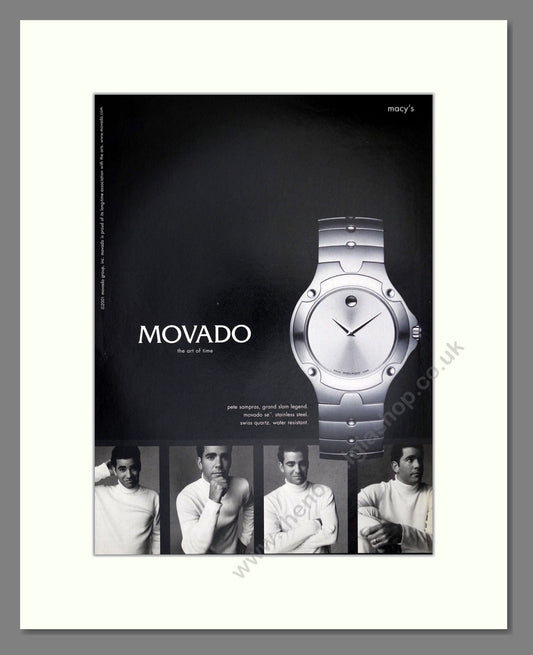 Movado - se Pete Sampras. Vintage Advert 2002 (ref AD62440)