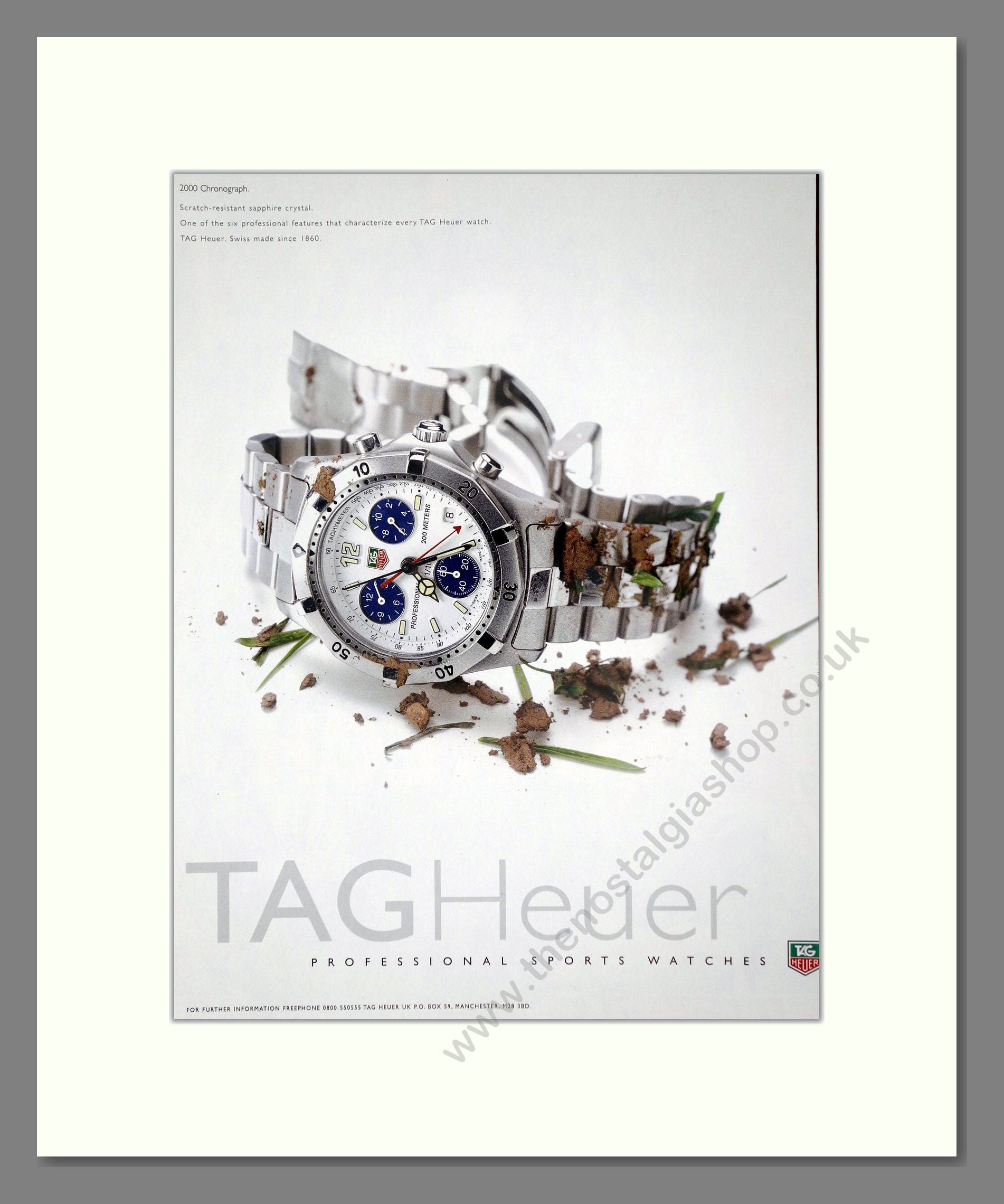 Tag Heuer - 2000 Chronograph. Vintage Advert 2008 (ref AD62556)