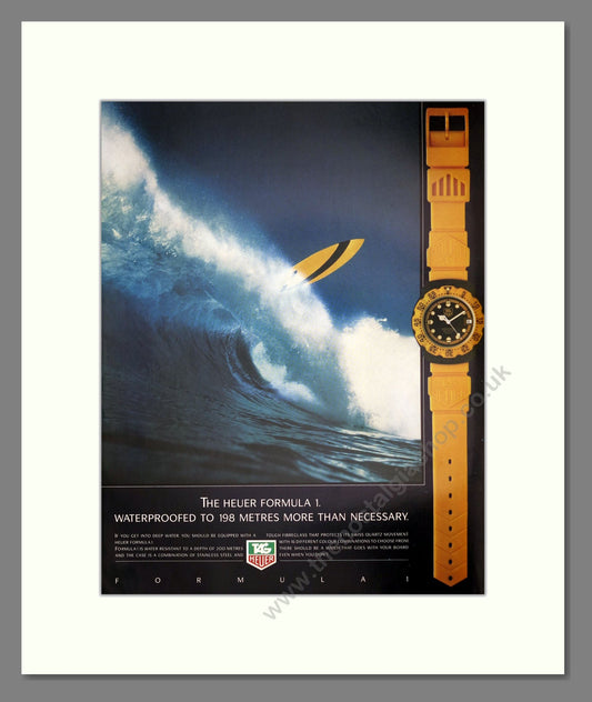 Tag Heuer - Formula 1. Vintage Advert 1988 (ref AD62564)