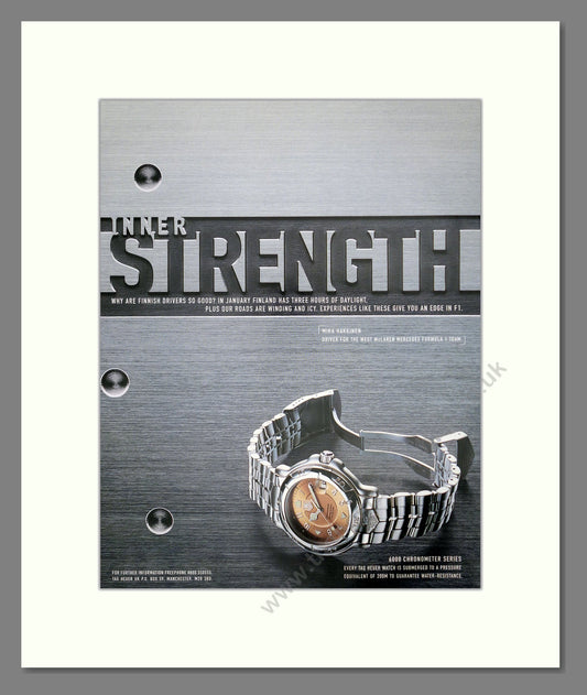 Tag Heuer - Chronometer 6000. Vintage Advert 1998 (ref AD62578)
