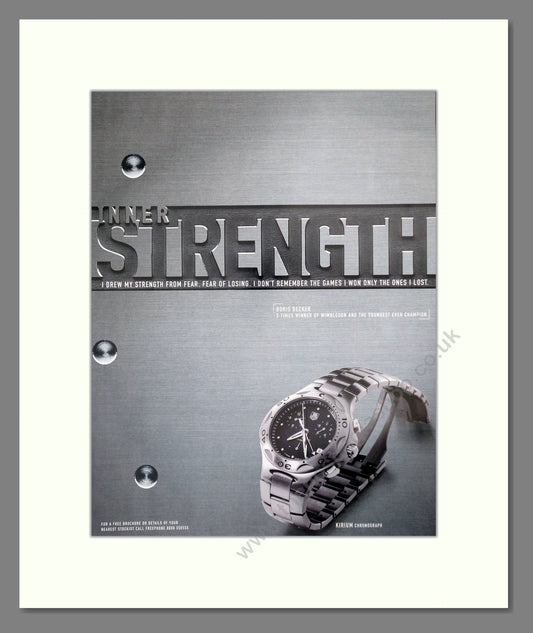 Tag Heuer - Kirium. Vintage Advert 1999 (ref AD62582)