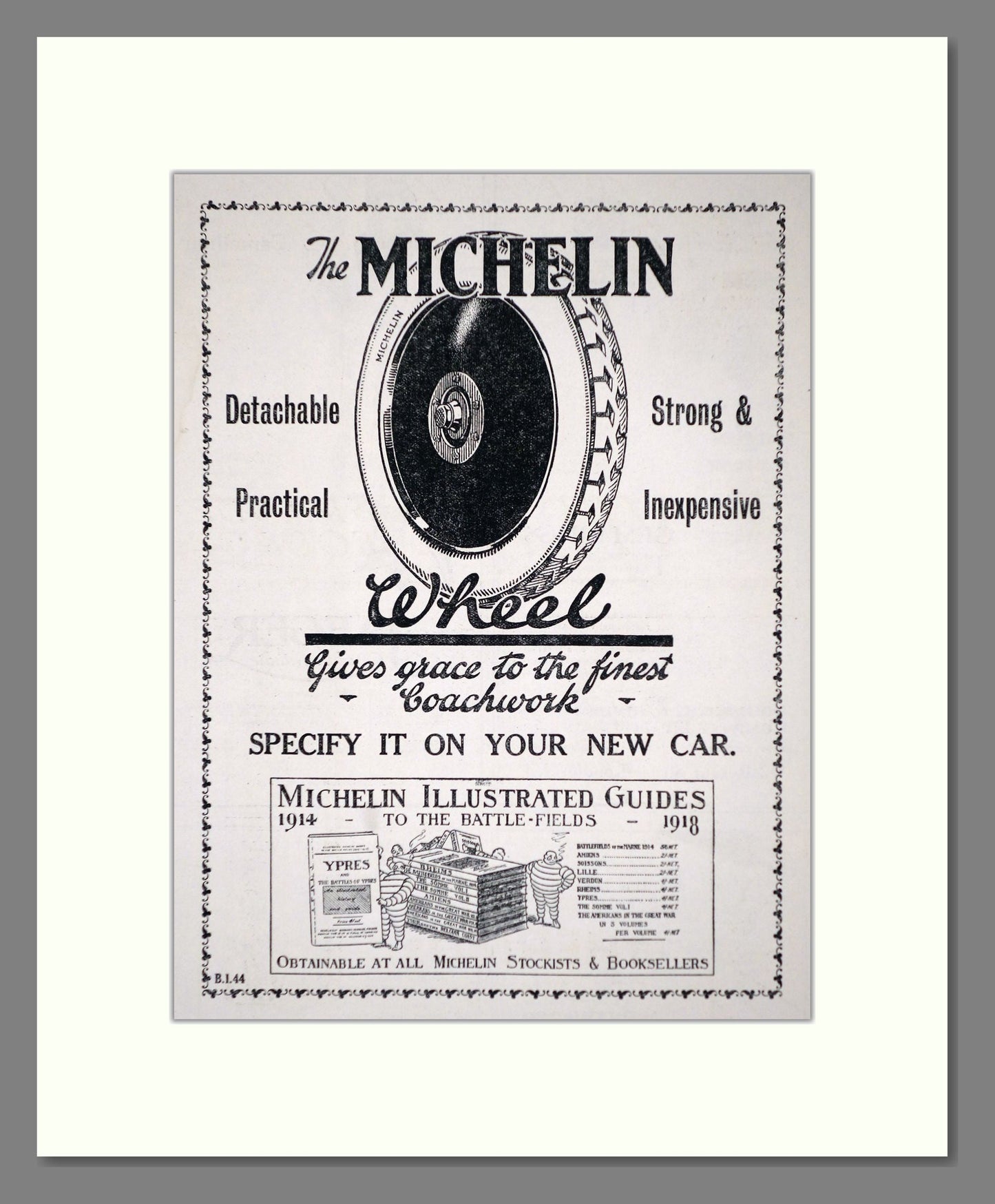 Michelin - Wheel. Vintage Advert 1920 (ref AD62596)