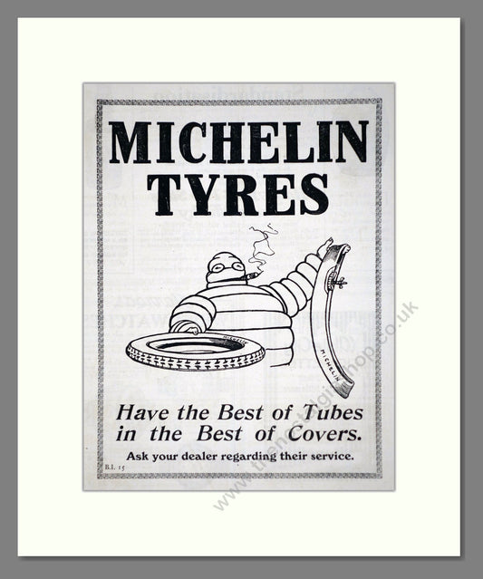 Michelin - Tyres Tubes and Covers. Vintage Advert 1919 (ref AD62605)