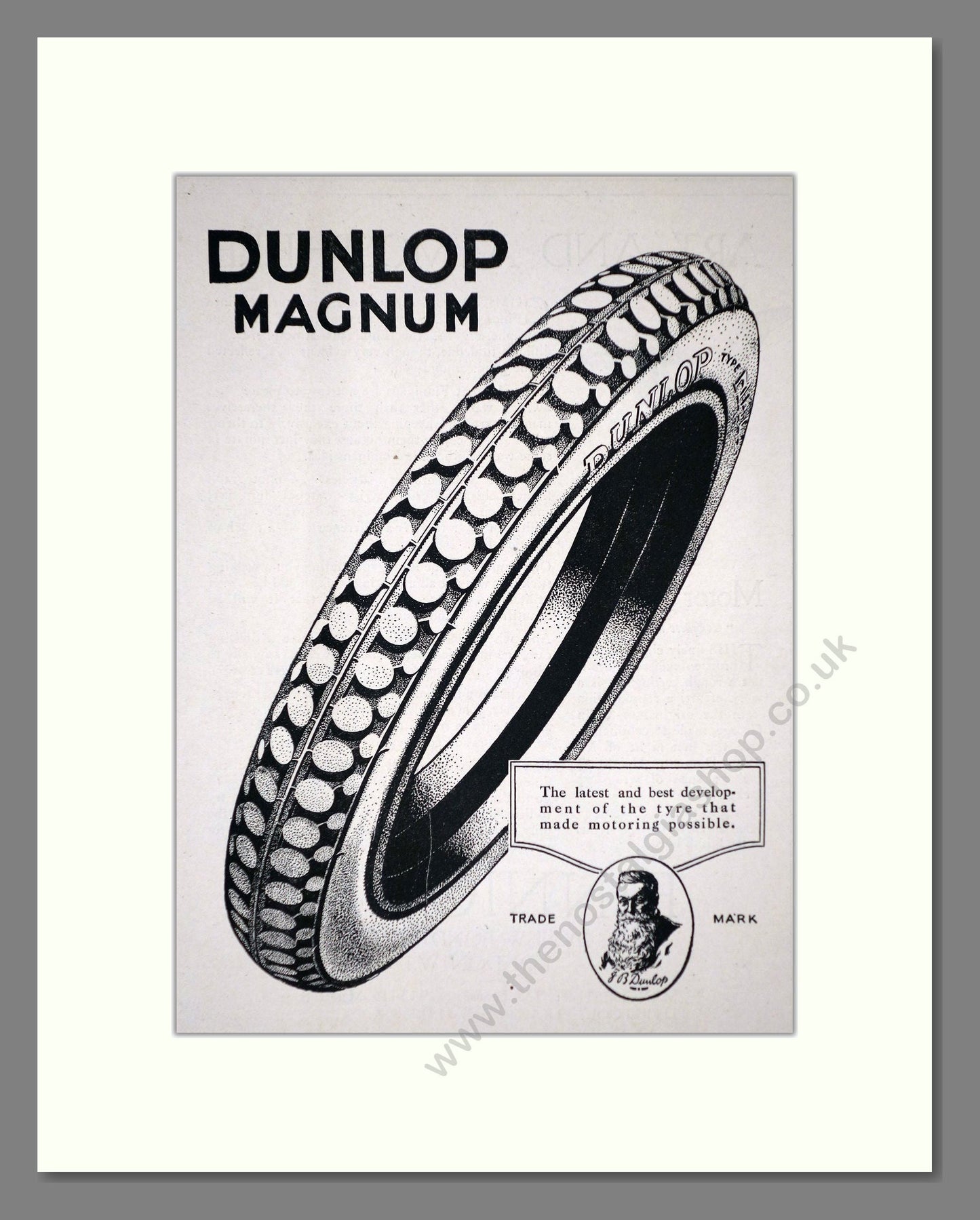 Dunlop - Magnum. Vintage Advert 1920 (ref AD62637)