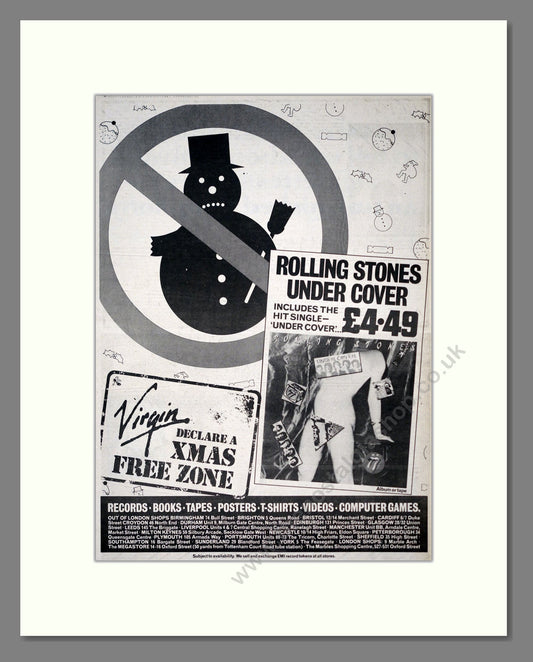 Rolling Stones (The) - Under Cover. Vintage Advert 1983 (ref AD18868)