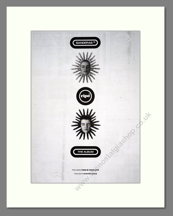 Banderas Ripe Banderas - Ripe. Vintage Advert 1991 (ref AD18887) – The Nostalgia Shop