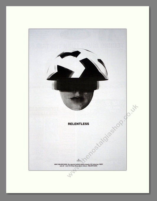 Pet Shop Boys - Relentless. Vintage Advert 1993 (ref AD18889)
