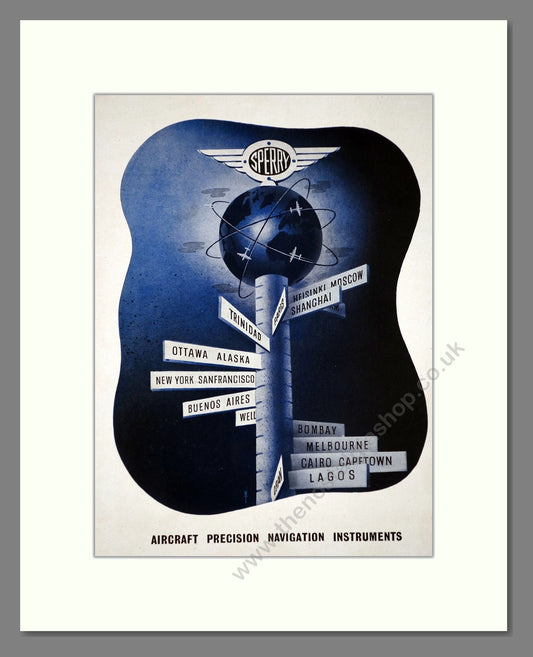 Sperry - Precision Navigation Instruments. Vintage Advert 1945 (ref AD62683)