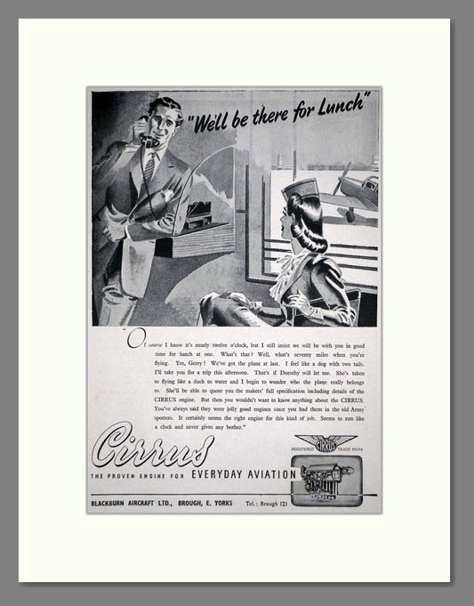 Cirrus - Engine. Vintage Advert 1946 (ref AD62689)