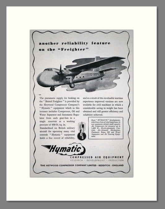 Hymatic  - Compressed Air Equipment. Vintage Advert 1946 (ref AD62690)
