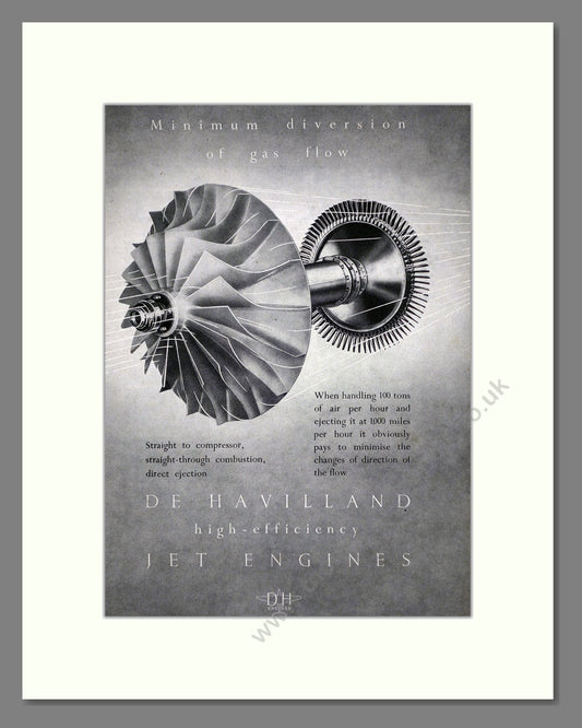 De Havilland - Jet Engines. Vintage Advert 1946 (ref AD62691)