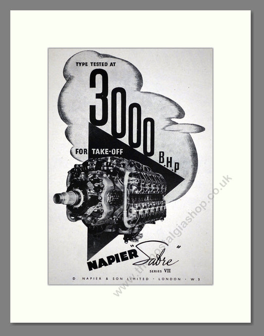 Napier - Sabre VII Engine. Vintage Advert 1946 (ref AD62694)