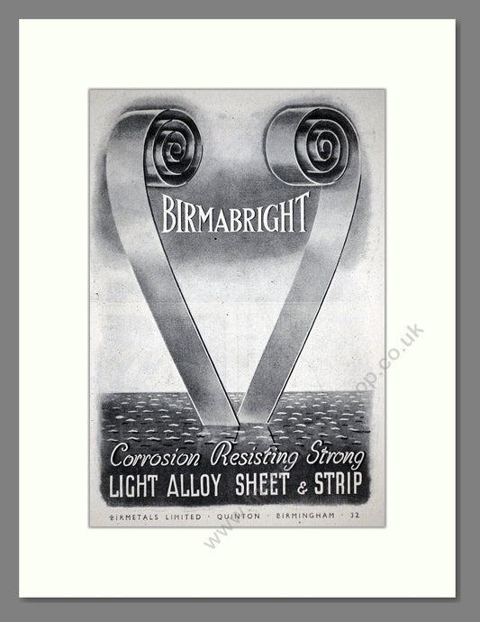 Birmabright - Alloy Sheet. Vintage Advert 1945 (ref AD62705)