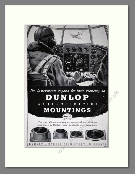 Dunlop - Anti-Vibration Mounts. Vintage Advert 1944 (ref AD62709)