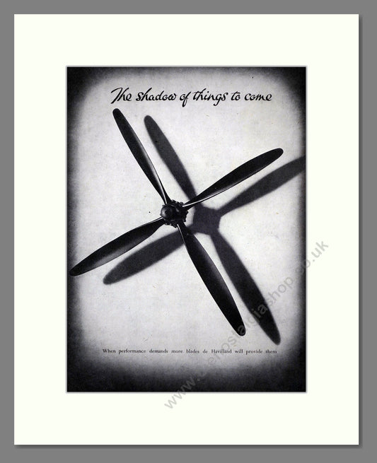 De Havilland - Propellers. Vintage Advert 1942 (ref AD62721)