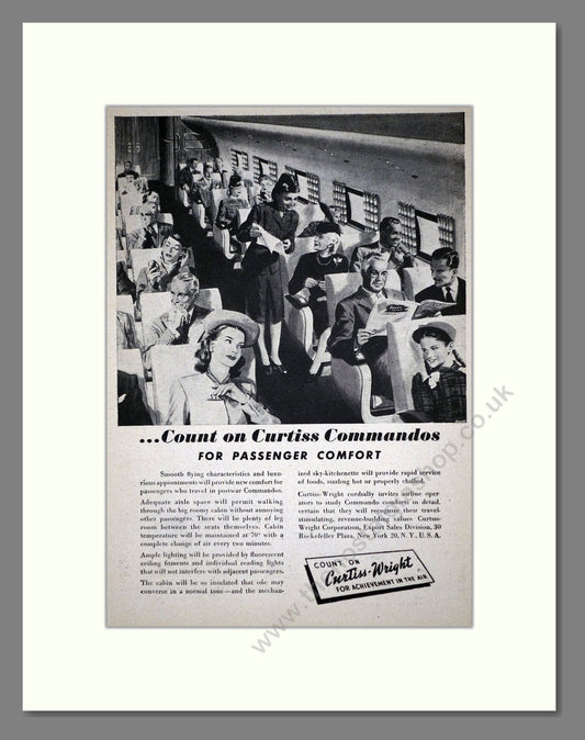 Curtis Wright - Commando. Vintage Advert 1945 (ref AD62723)