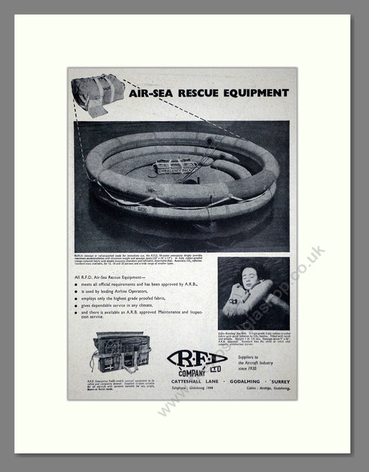 RFD Company - Air-Sea Rescue Equipment. Vintage Advert 1949 (ref AD62745)