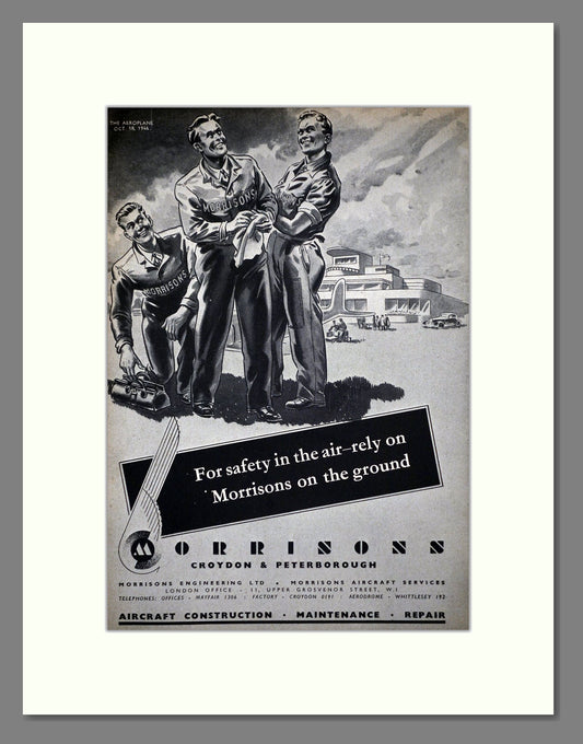 Morrisons - Air Safety. Vintage Advert 1946 (ref AD62751)