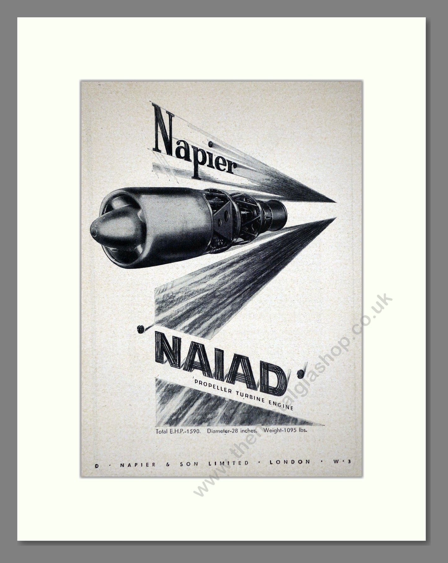Napier - Naiad. Vintage Advert 1947 (ref AD62760)
