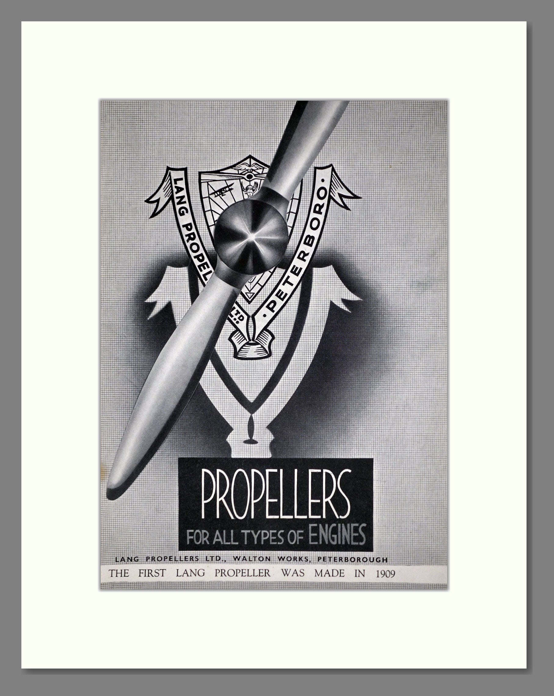 Lang - Propellers. Vintage Advert 1936 (ref AD62766)