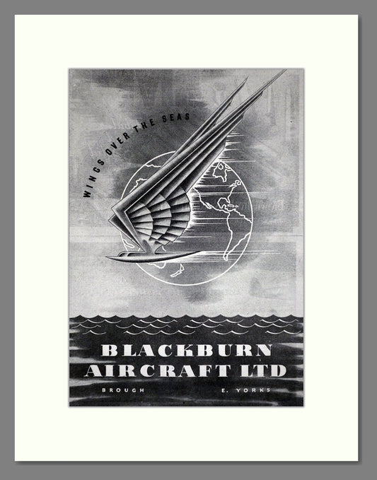 Blackburn Aircraft - Wings Over The Sea. Vintage Advert 1945 (ref AD62771)