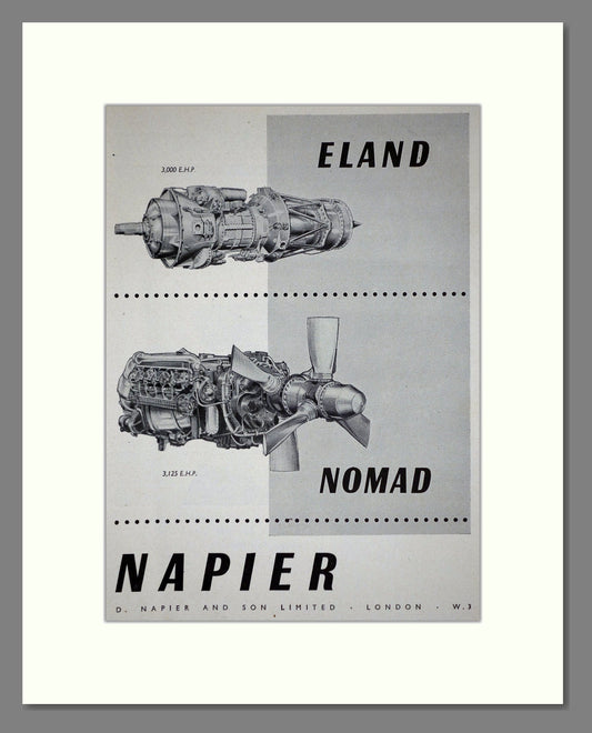 Napier - Eland / Nomad. Vintage Advert 1952 (ref AD62783)