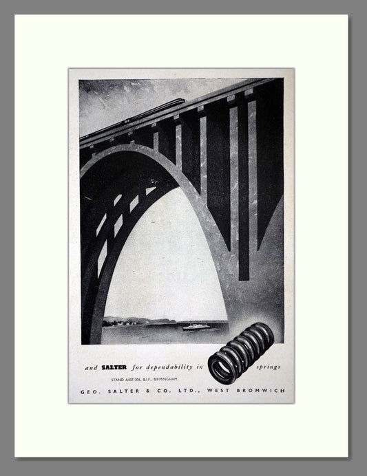 George Salter - Springs. Vintage Advert 1949 (ref AD62788)