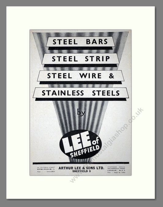 Lee Of Sheffield - Steel Strip. Vintage Advert 1948 (ref AD62798)