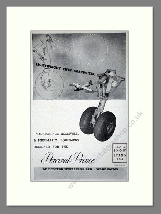 Percival Prince - Nosewheel. Vintage Advert 1948 (ref AD62799)
