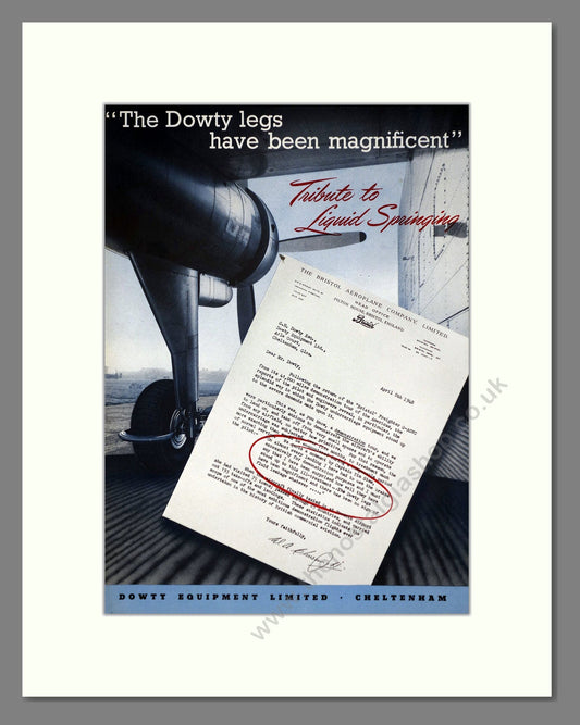 Dowty - Liquid Spring. Vintage Advert 1948 (ref AD62800)