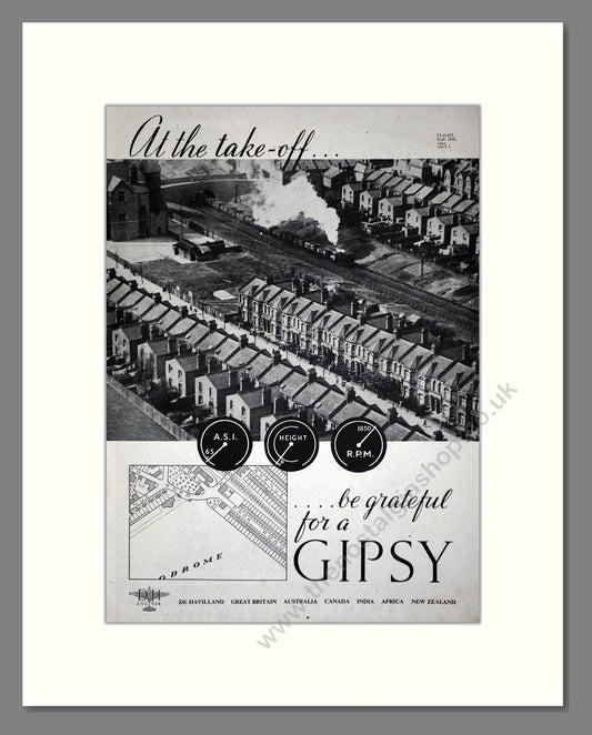 De Havilland - Gipsy. Vintage Advert 1944 (ref AD62832)