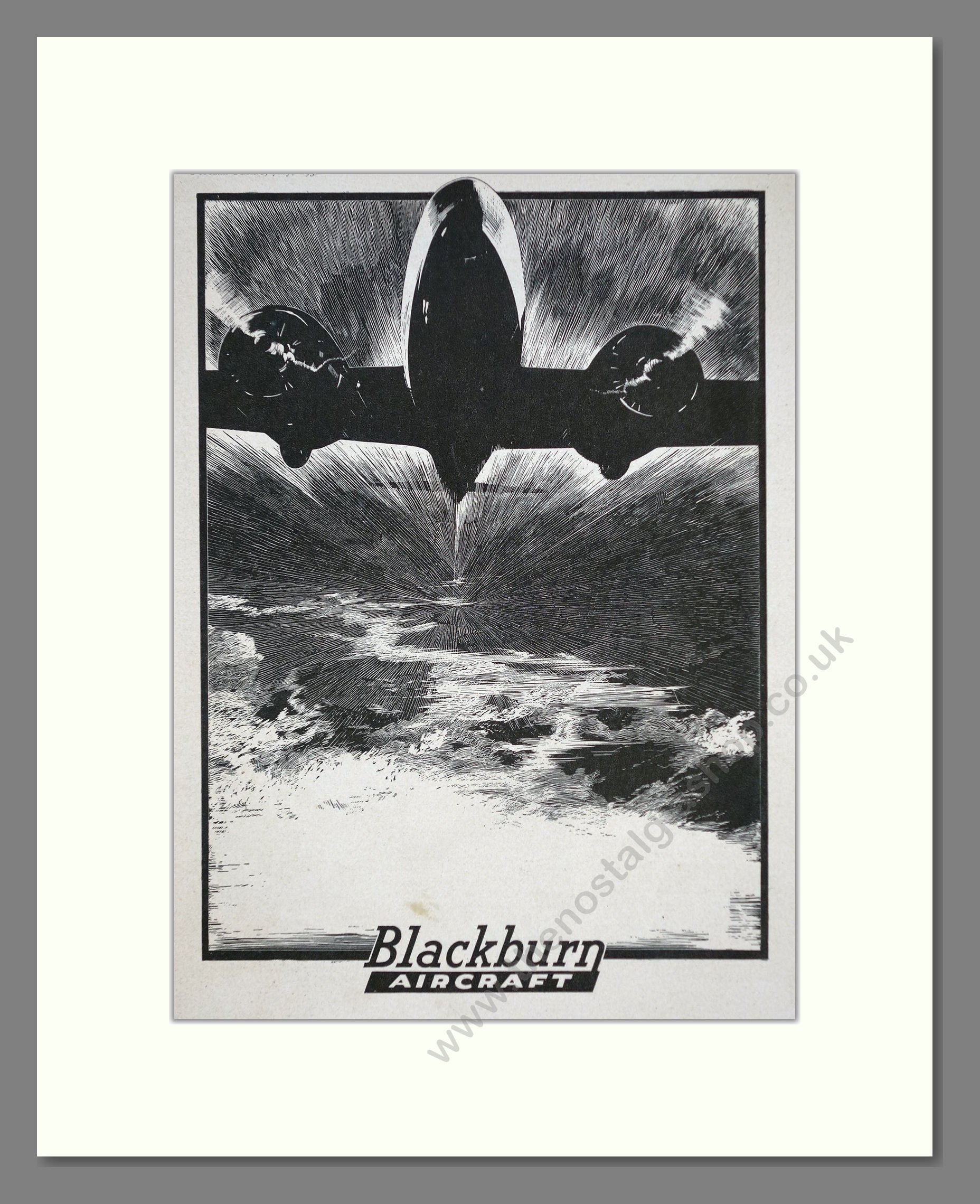 Blackburn - Aircraft. Vintage Advert 1938 (ref AD62844)