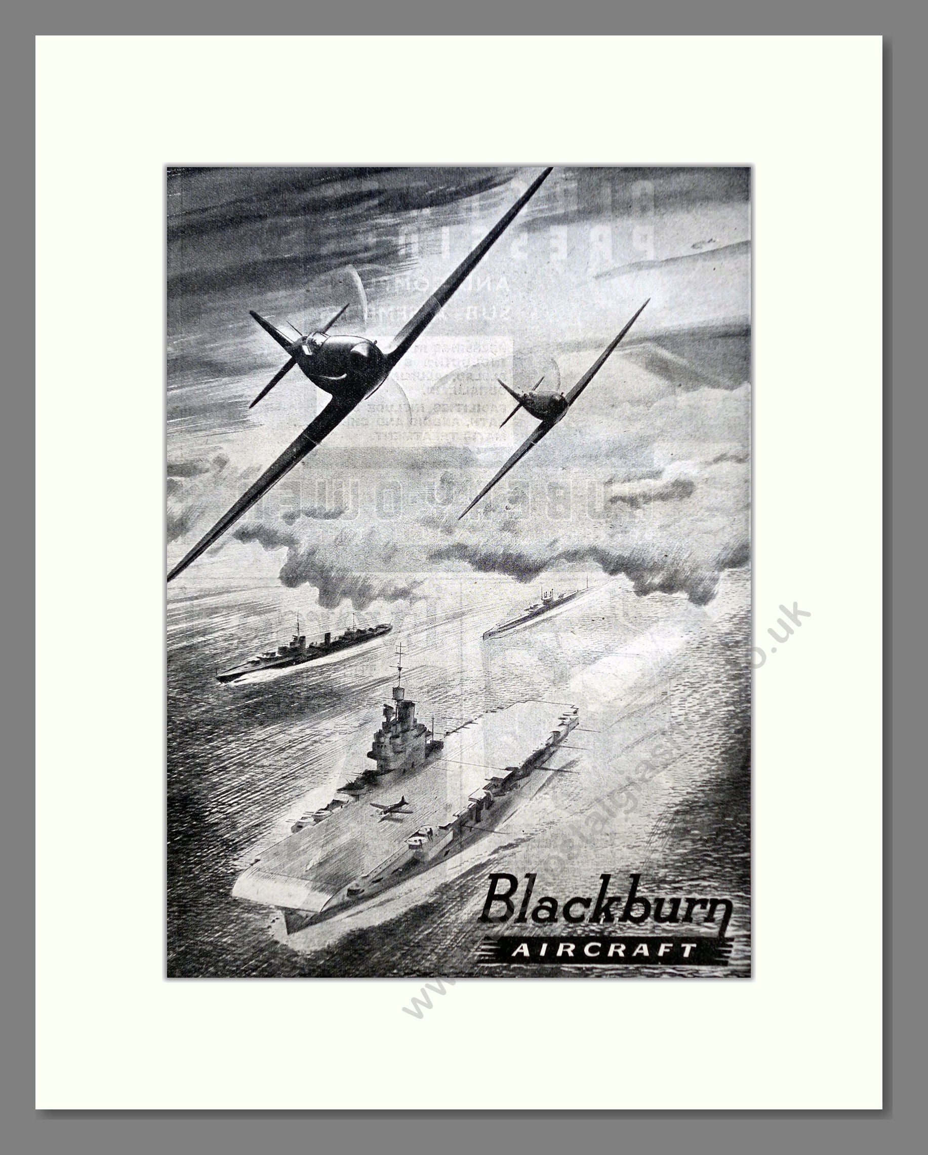 Blackburn - Aircraft. Vintage Advert 1944 (ref AD62845)